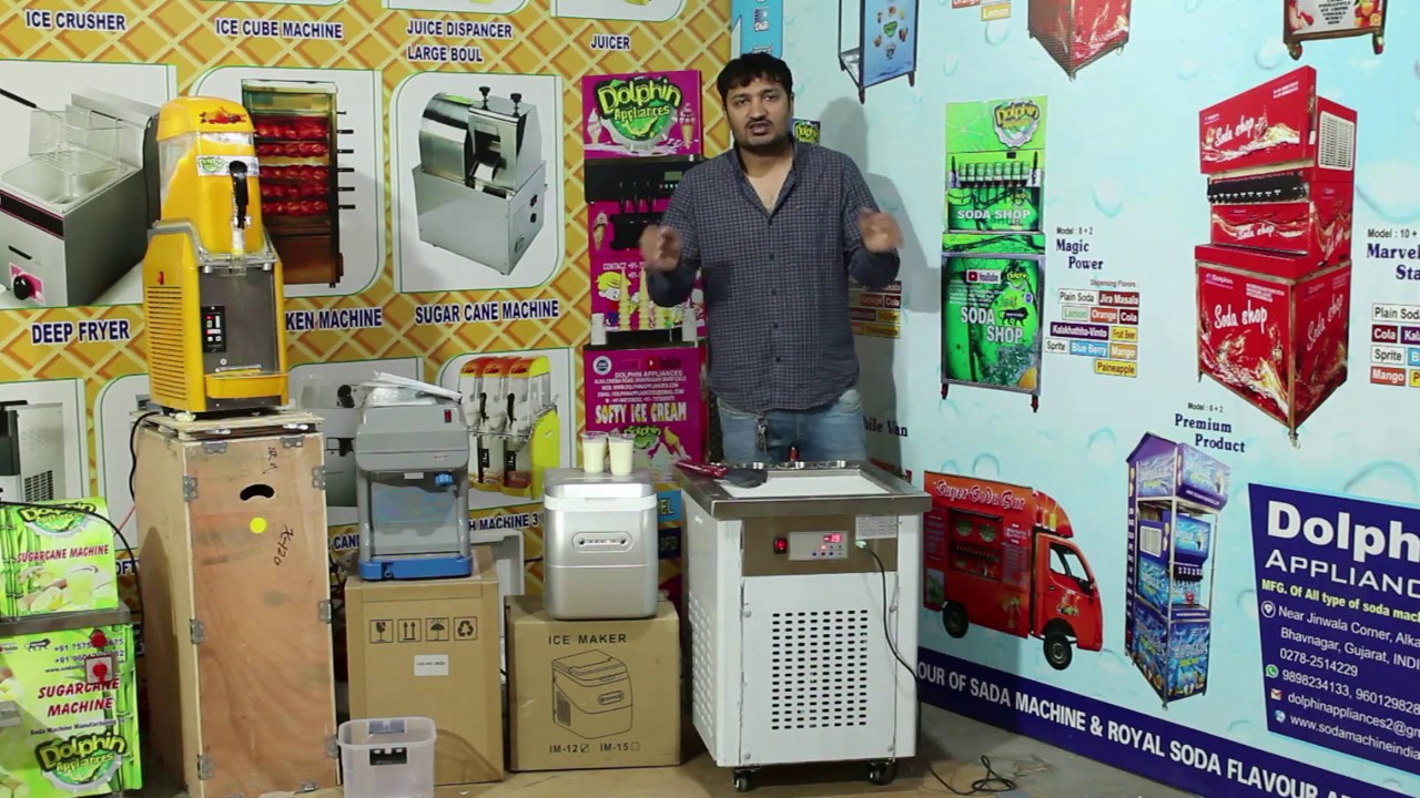 Fried Ice Cream Machine / Tawa Ice Cream Machine/ Ice Cream Roll MAchine/Roll Ice Cream