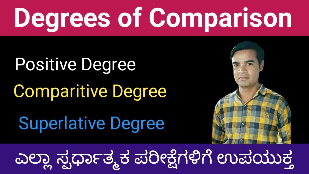 Degrees of comparison | part 2 | English grammar for competitive exams | Degrees of comparison rules