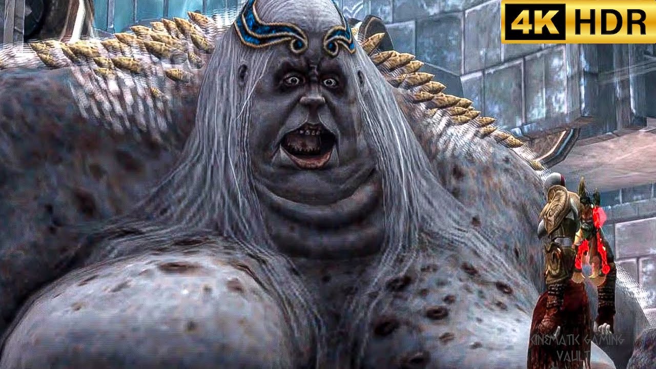 Kratos vs Clotho Full Boss Fight Gameplay 4K ULTRA HD God of War 2 Remastered (PS5 Pro)