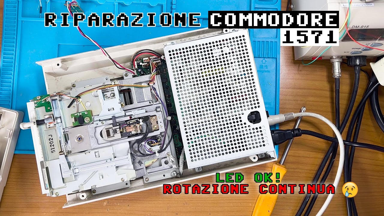 RV057: Riparazione Commodore 1571 - rotazione continua ma led di attivit&agrave; corretto