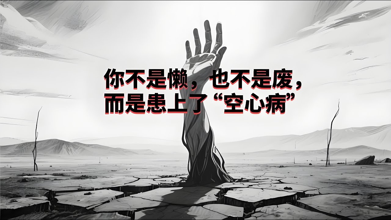 心理学上有个词叫：空心病｜当你对生活感到迷茫，不知道自己究竟想要什么？不知不觉中陷入一种不难过、不伤心，也不开心的状态