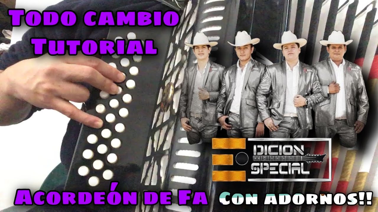 Todo cambio (Edición especial) Tutorial acordeón de Fa con adornos!!!