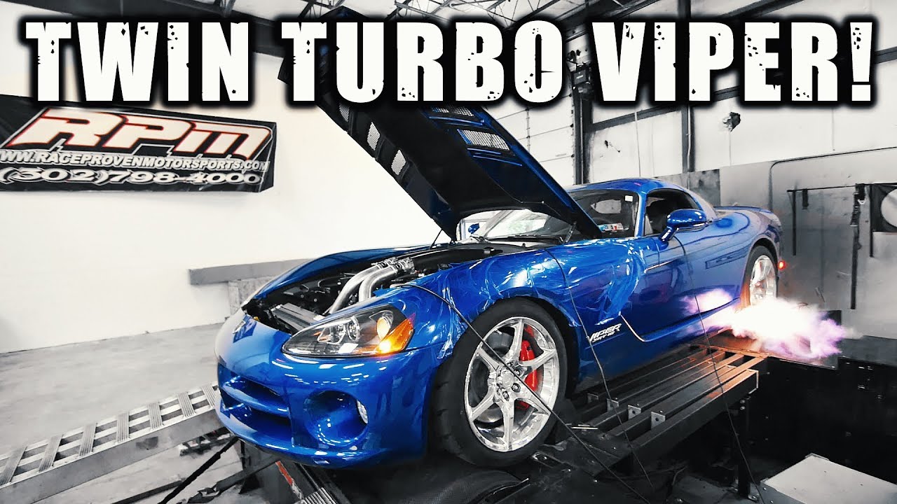 Twin Turbo Dodge Viper hits the dyno!