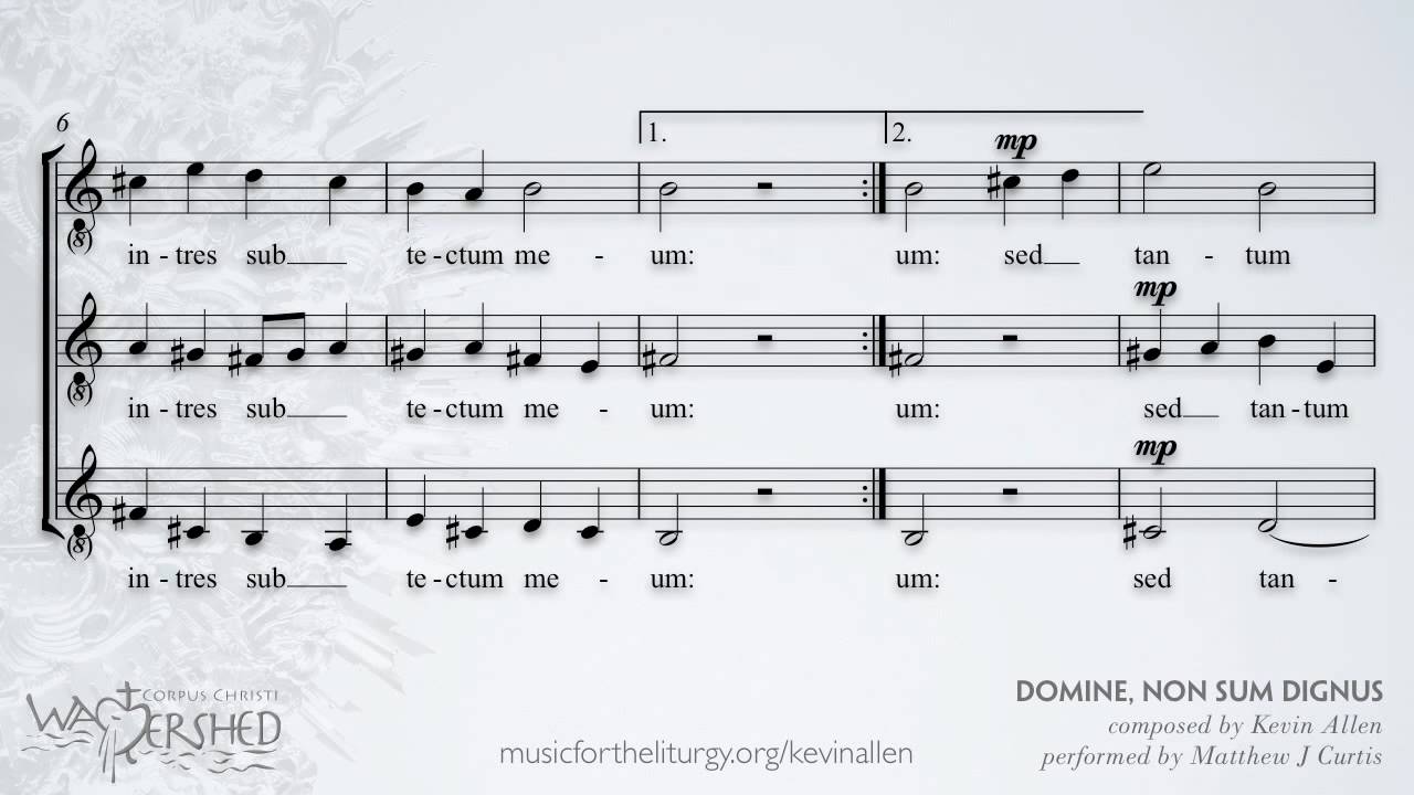 “Domine Non Sum Dignus” (Kevin Allen, Motecta Trium Vocum) — SAMPLE