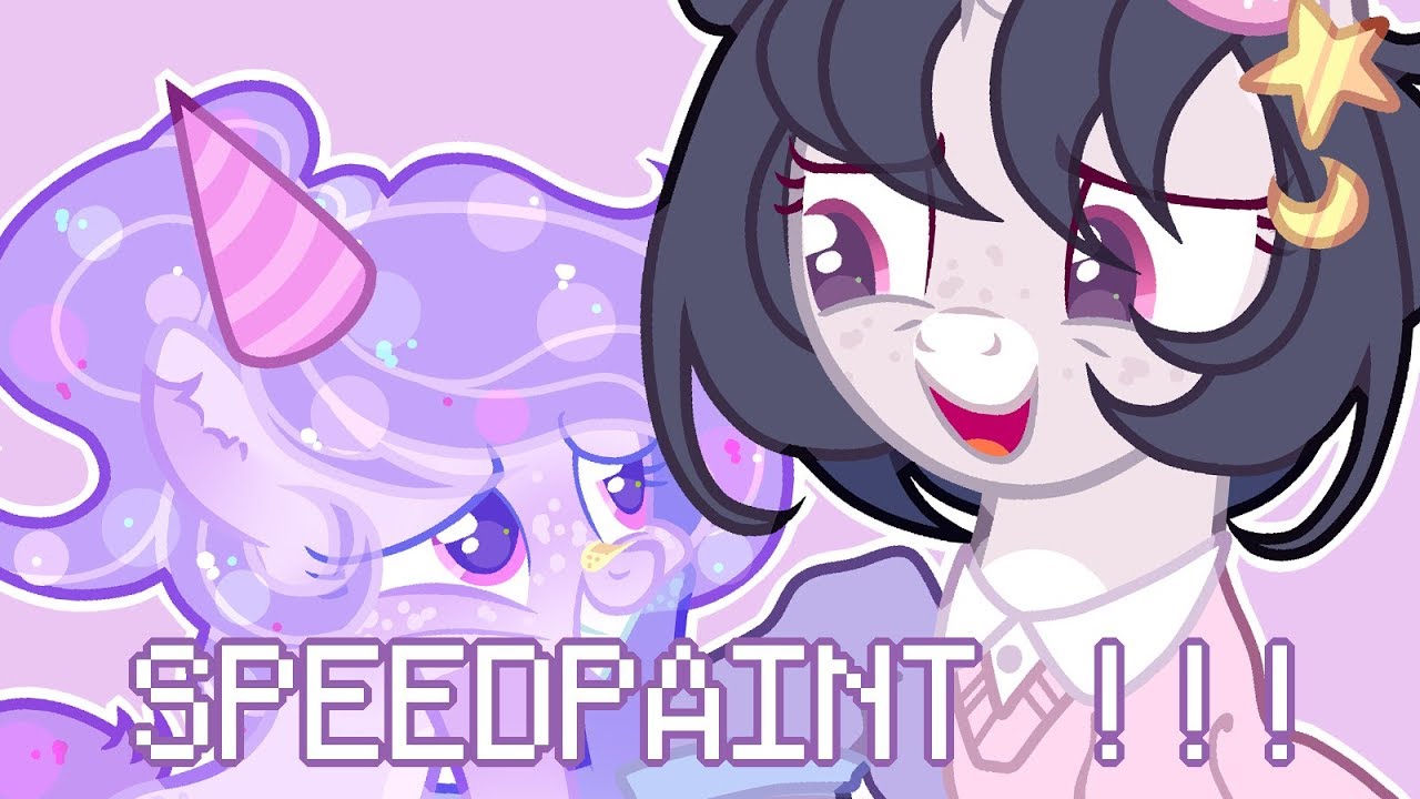 - ̗ ̀ MLP speedpaint: happy birthday  ̖ ́-