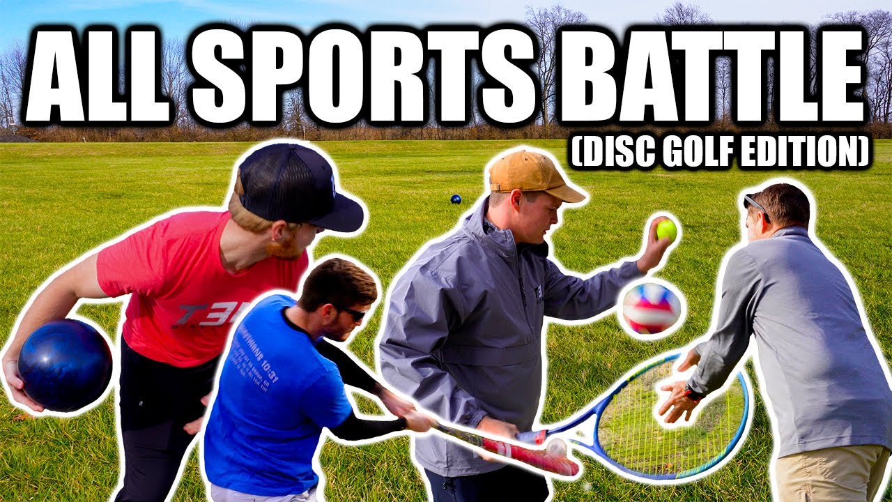 We Played Disc Golf With A Bowling Ball?! | All Sports Battle | GIVEAWAY