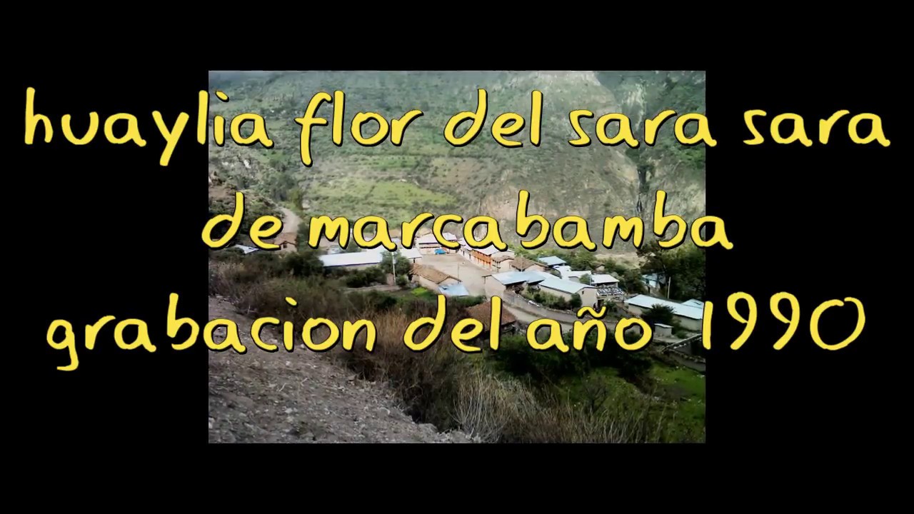 huaylia flor del sara sara de marcabamba con pascual osorio y popular vapor