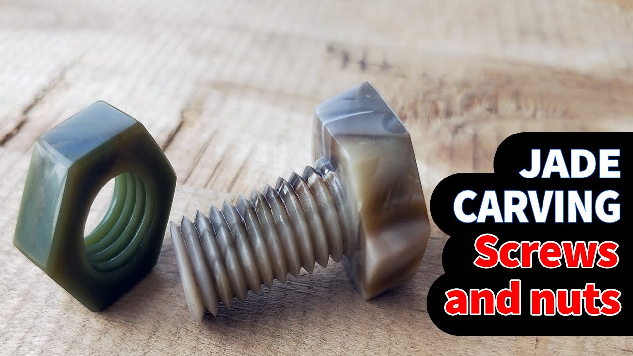 I Carve Screws And Nuts Out Of Stone | Onyx Carving | Stone Carving