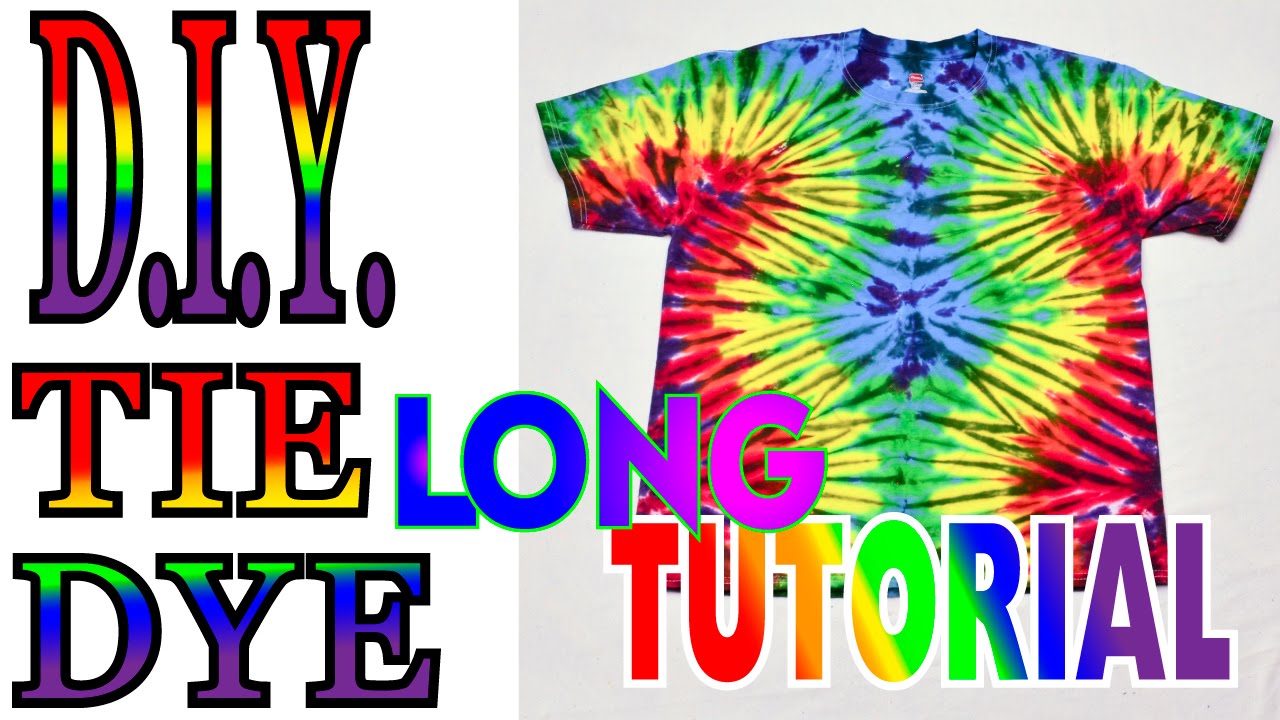 Tie Dye Wavy Fan Fold Shirt [Long Tutorial] #47