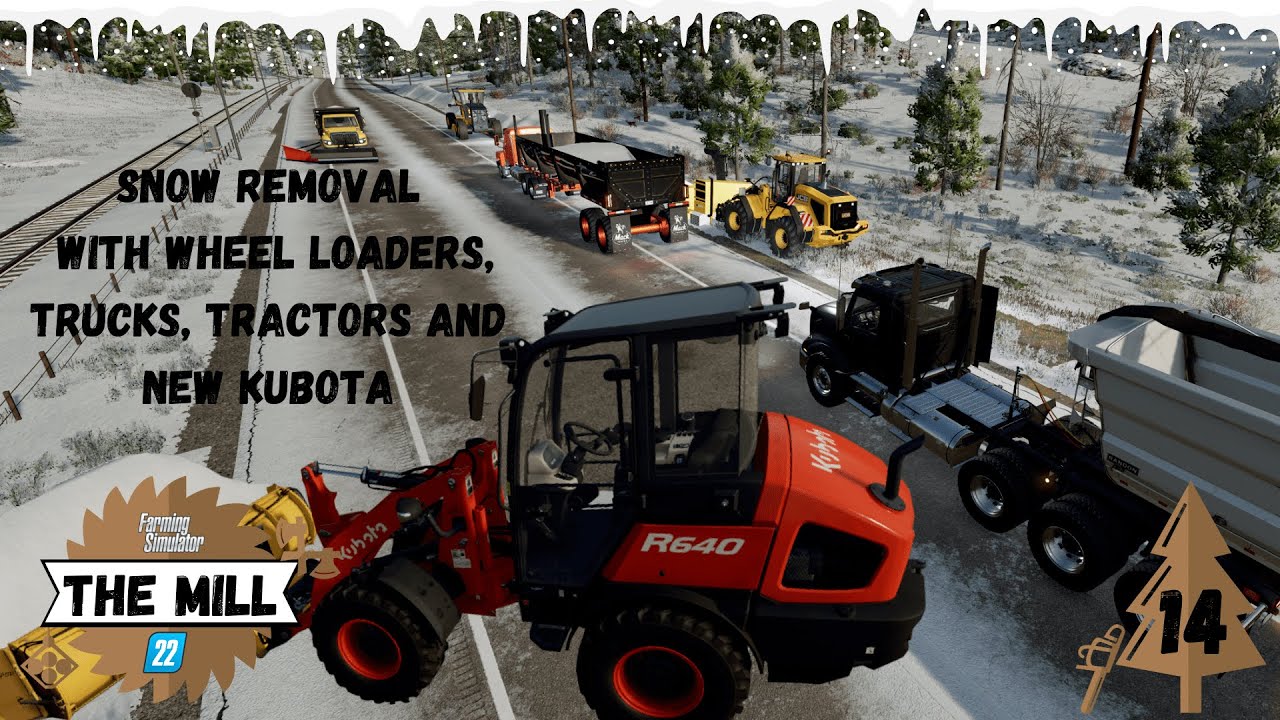 SNOW REMOVAL IN SILVERRUN FOREST and NEW KUBOTA | FS22  Timelapse | #14 | Silverrun Forest