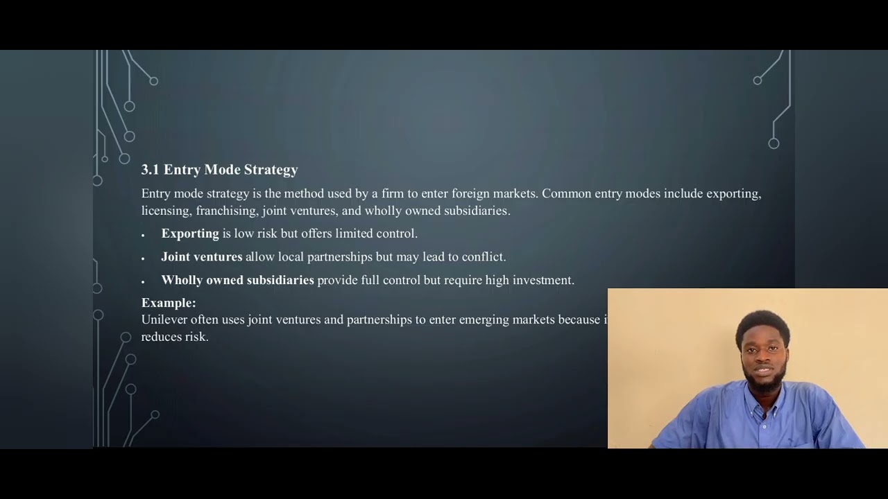 International Business Management As An Architecture For Global Value Creation
