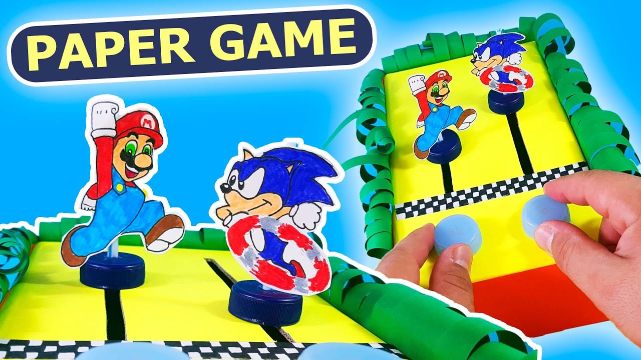Super Mario Game from cardboard - DIY. No electronic components required! Anyone can make!