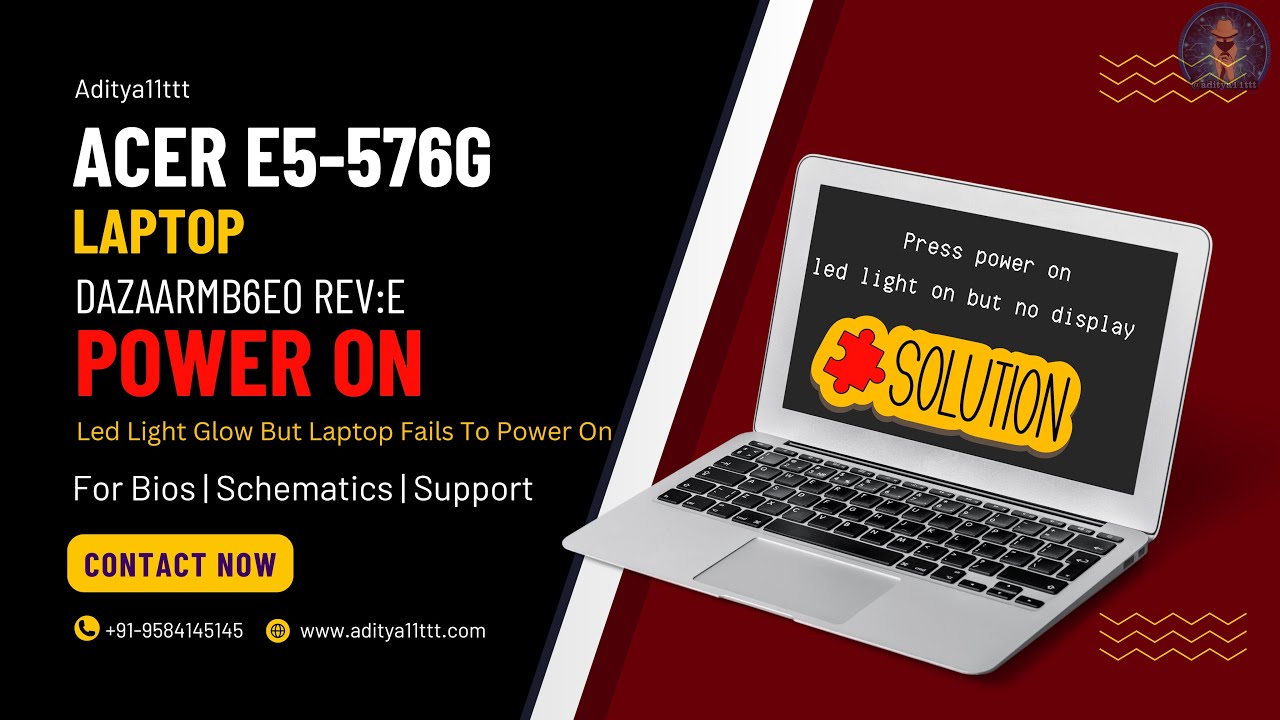 Fix Your Acer E5-576G: No Power, No Display - Quick Solutions Part - I