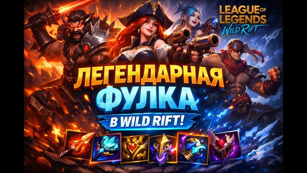 Легендарная Фулка в Wild Rift /STREAM/SHORTS/LEAGUE OF LEGENDS GM-CHALLENGER