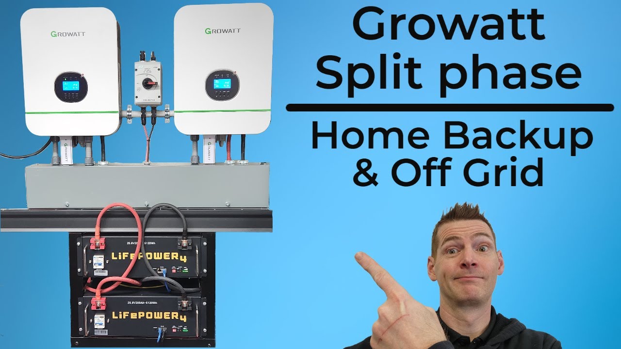 Growatt Split Phase \ Off Grid \ Backfeed Home Battery Backup