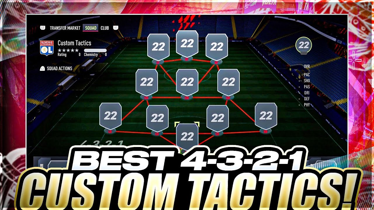 THE BEST CUSTOM TACTICS IN FIFA 22?! 4321 CUSTOM TACTICS | OBEZGAMING