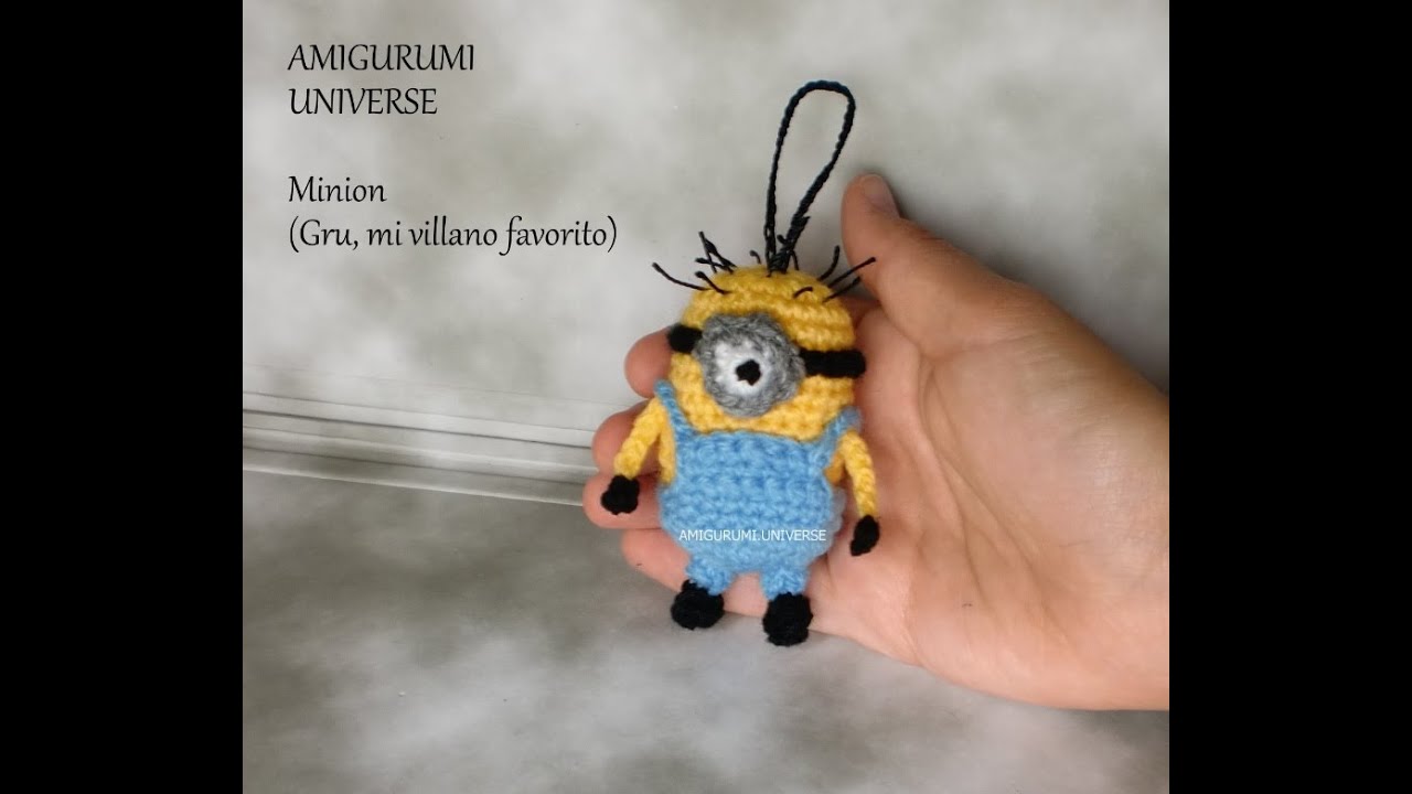 MINION! Tutorial mu&ntilde;eco de ganchillo de Amigurumi Universe. DIY Crochet (English Pattern Subtitles)