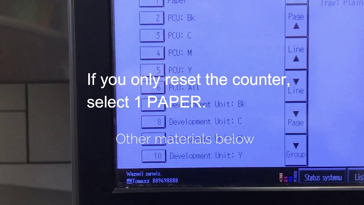 You remember how to clear the maintenance time message. RICOH MPC300, MPC400 copier.