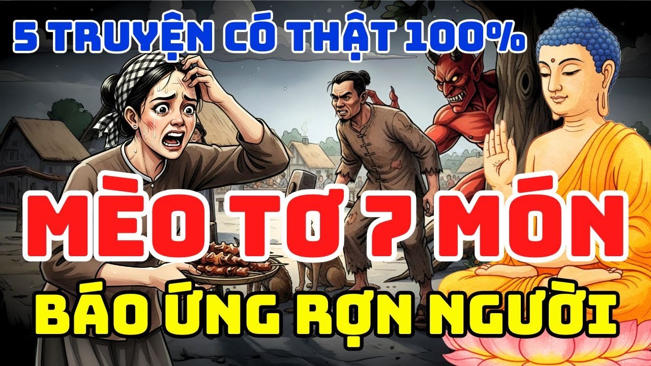 NHÂN QUẢ 🔴🔴 QUÁN MÈO TƠ 7 MÓN VÀ CÁI KẾT - 5 CÂU CHUYỆN NGHE RÙNG MÌNH