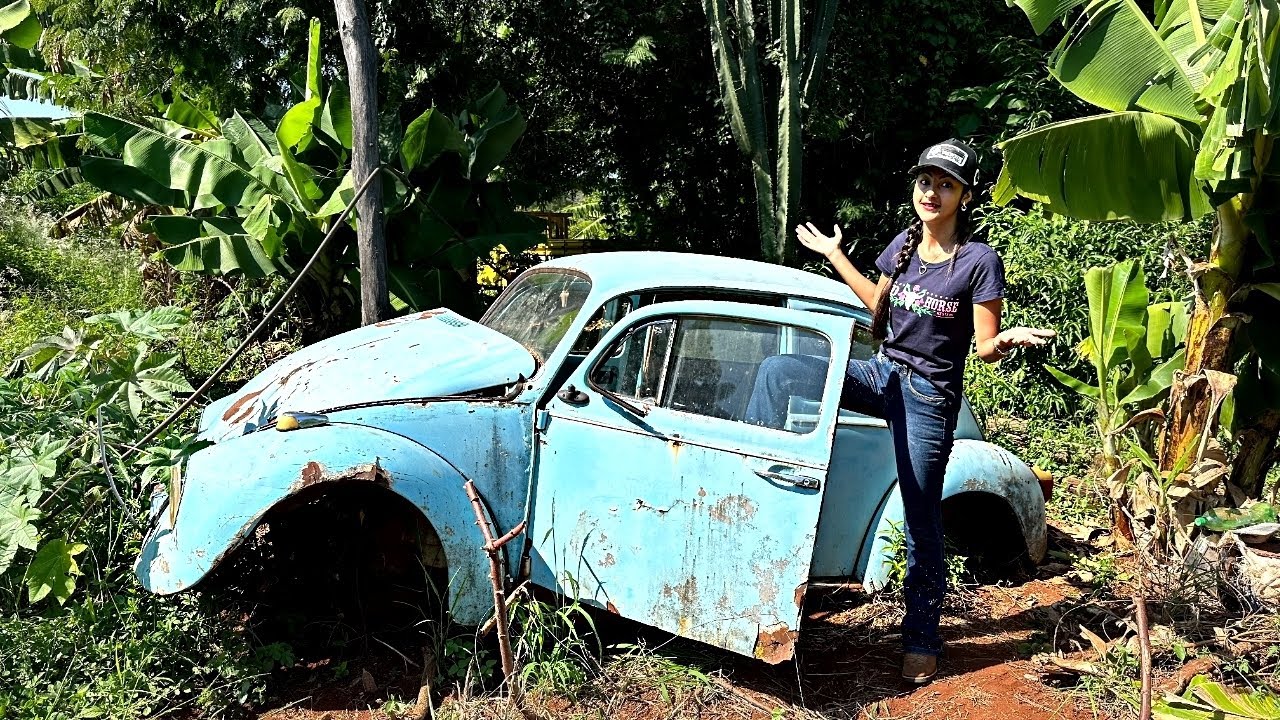 RESGATE DO FUSCA AZUL NO MEIO DA ROÇA !!!