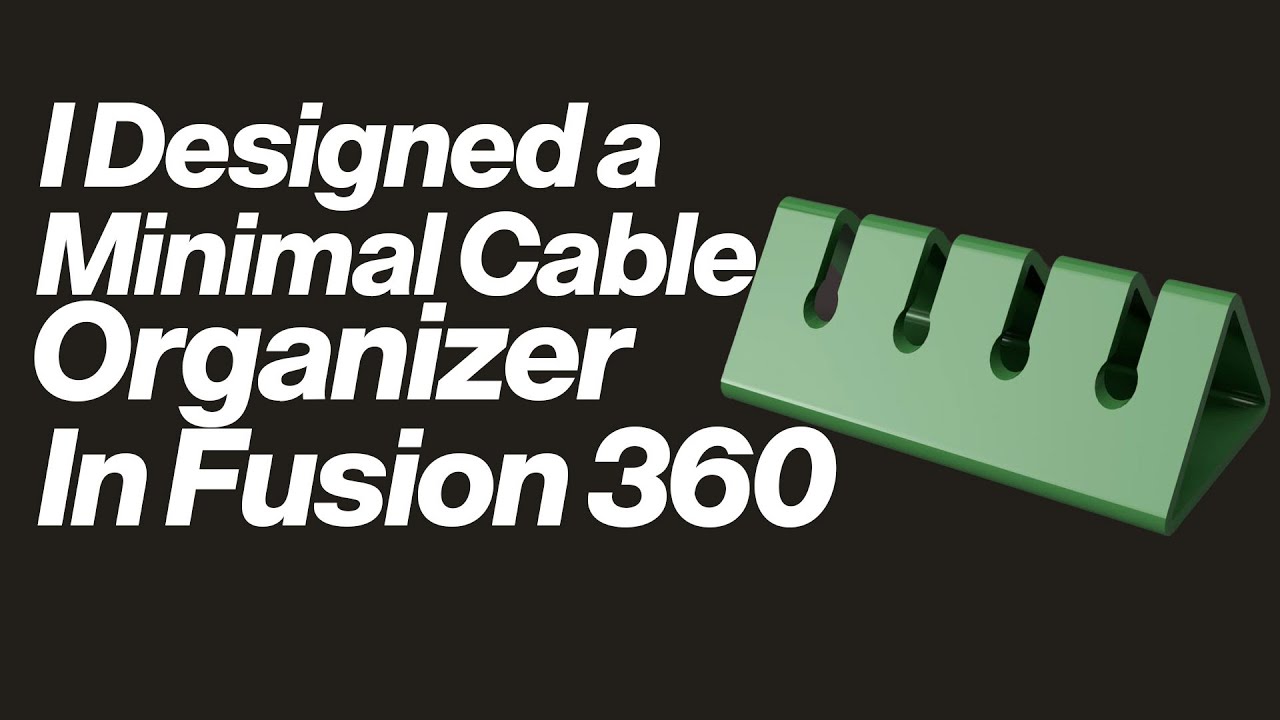 Smart Cable Wire Organizer | Minimal 3D Printed Desk Cable Management