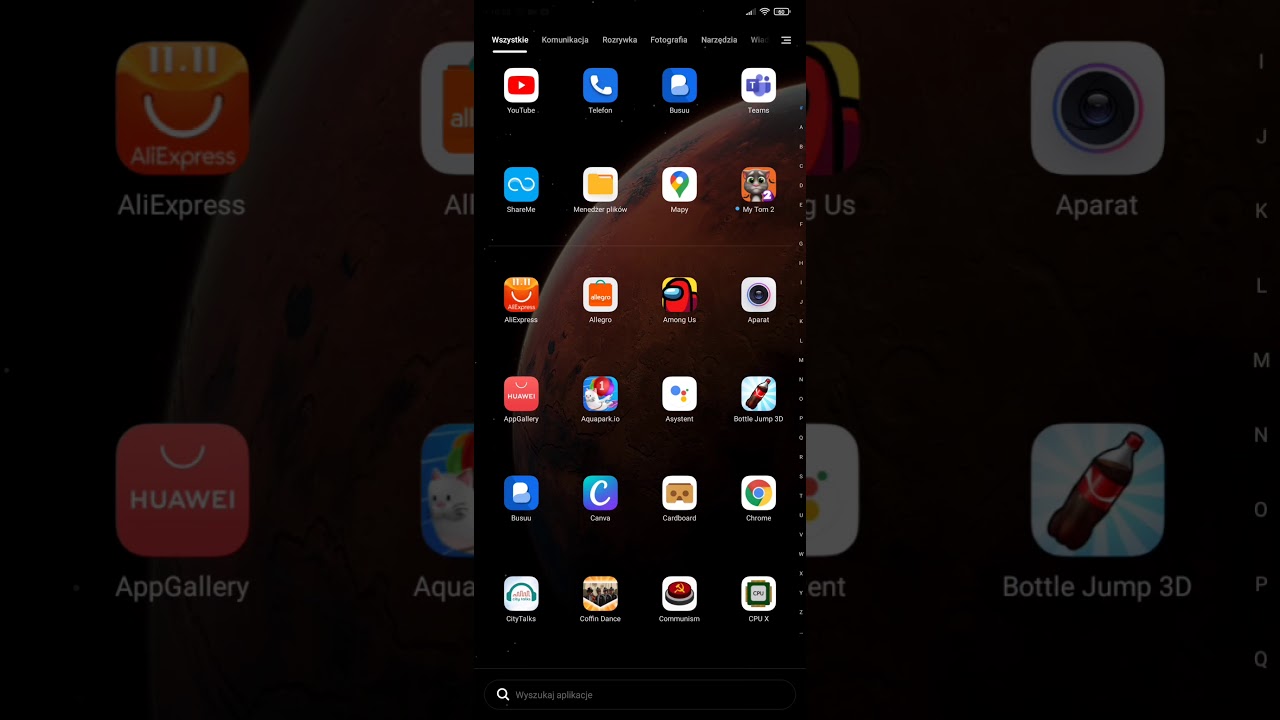 MIUI 12 szuflada aplikacji,ustawienia,aparat