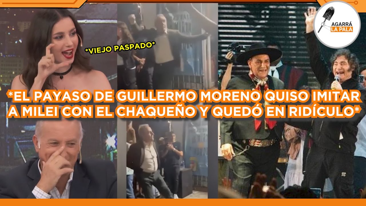EL PAYASO GUILLERMO MORENO QUISO IMITAR A MILEI BAILANDO CON CHAQUEÑO PALAVECINO Y QUEDÓ EN RIDÍCULO