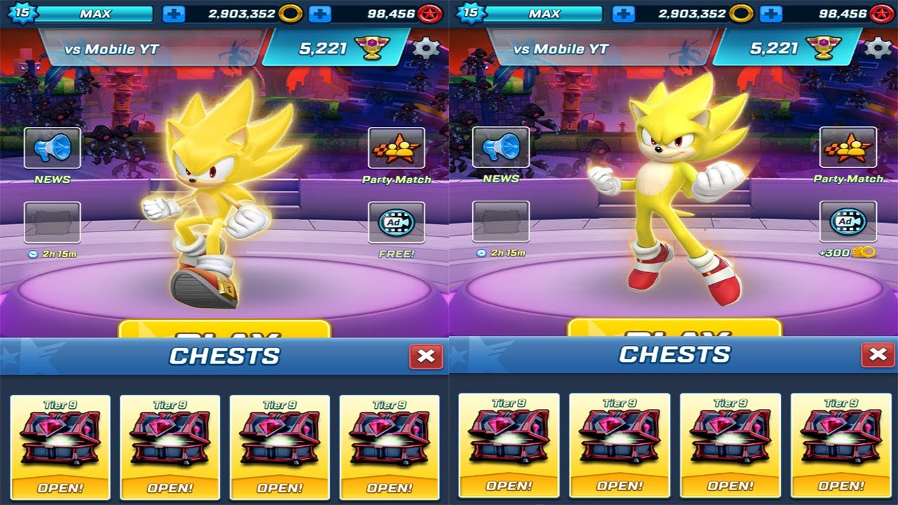 Sonic Forces - Open 8 Chests for Mephiles the Dark Cards - Super Sonic vs Movie SS Android Gameplay