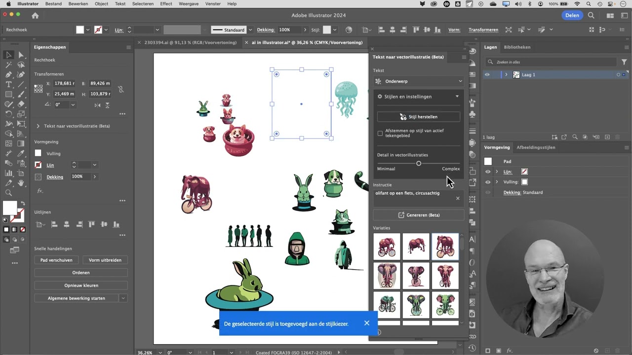 AI in illustrator. Kunstmatige intelligentie in Adobe Illustrator. Wat kun je er mee?
