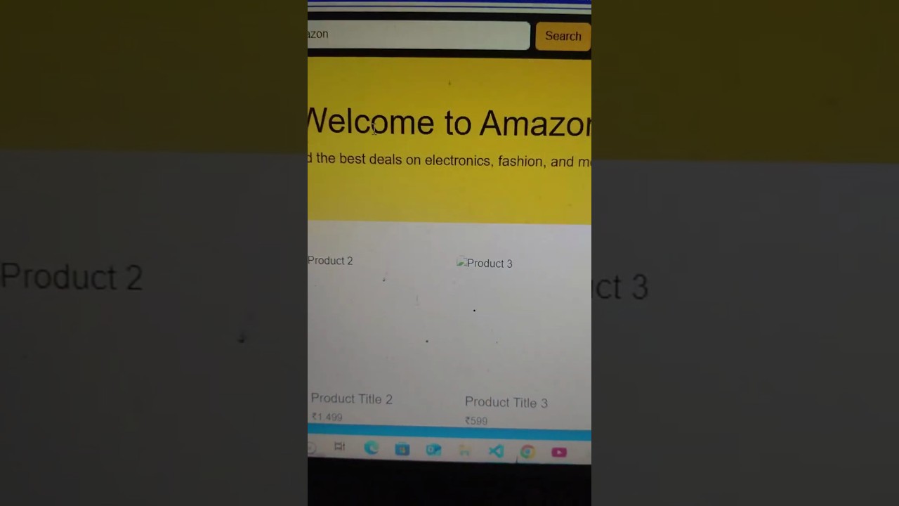 Amazon Website Design Using HTML, CSS & Bootstrap | Full Responsive Tutorial
