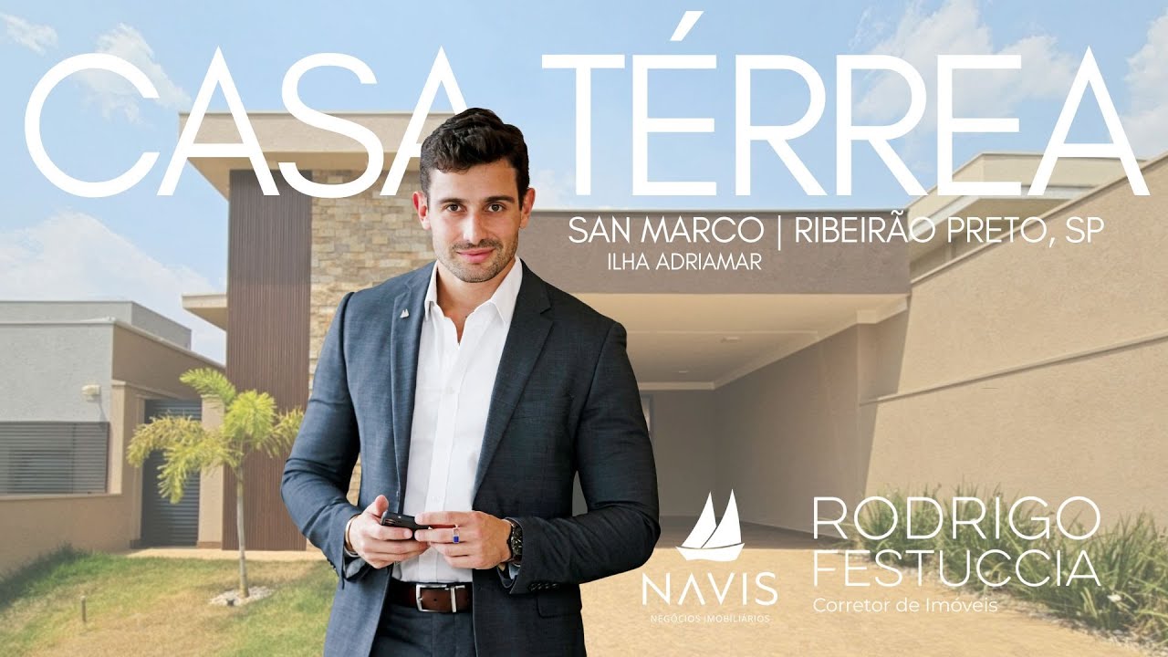 Apresentação da melhor casa térrea no San Marco em Ribeirão Preto.