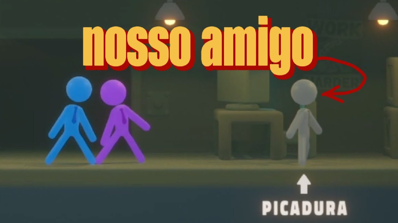 2 idiotas matando stickman vermelho no joguin de stickman