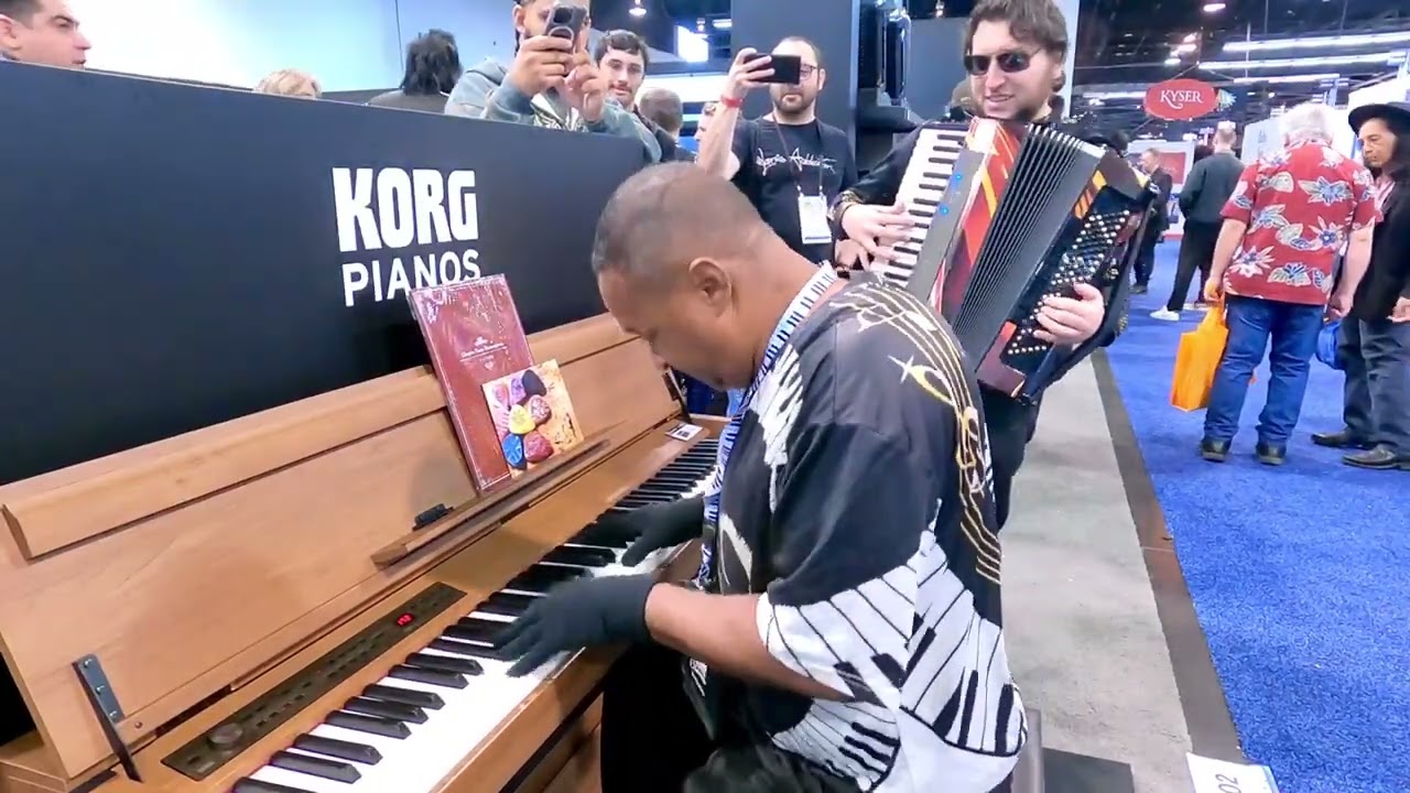Kris Nicholson Jam Session at The Korg Booth Namm 2026