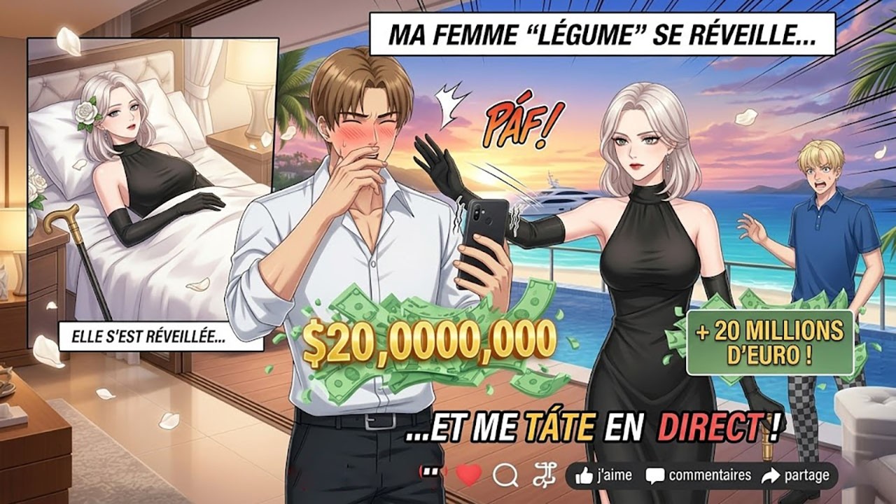 Ma femme légume se RÉVEILLE, me GIFLE en direct và m'offre 20 MILLIONS ! 😱