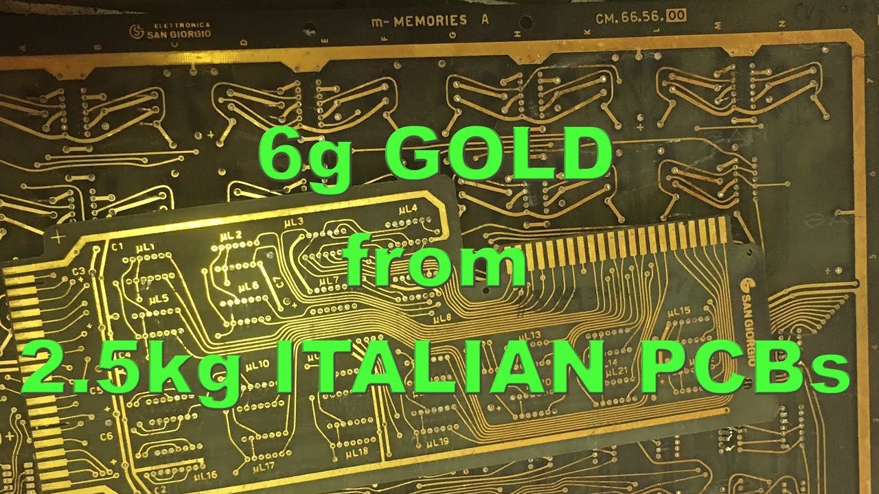 DIY Gold Recovery from Old Circuit Boards