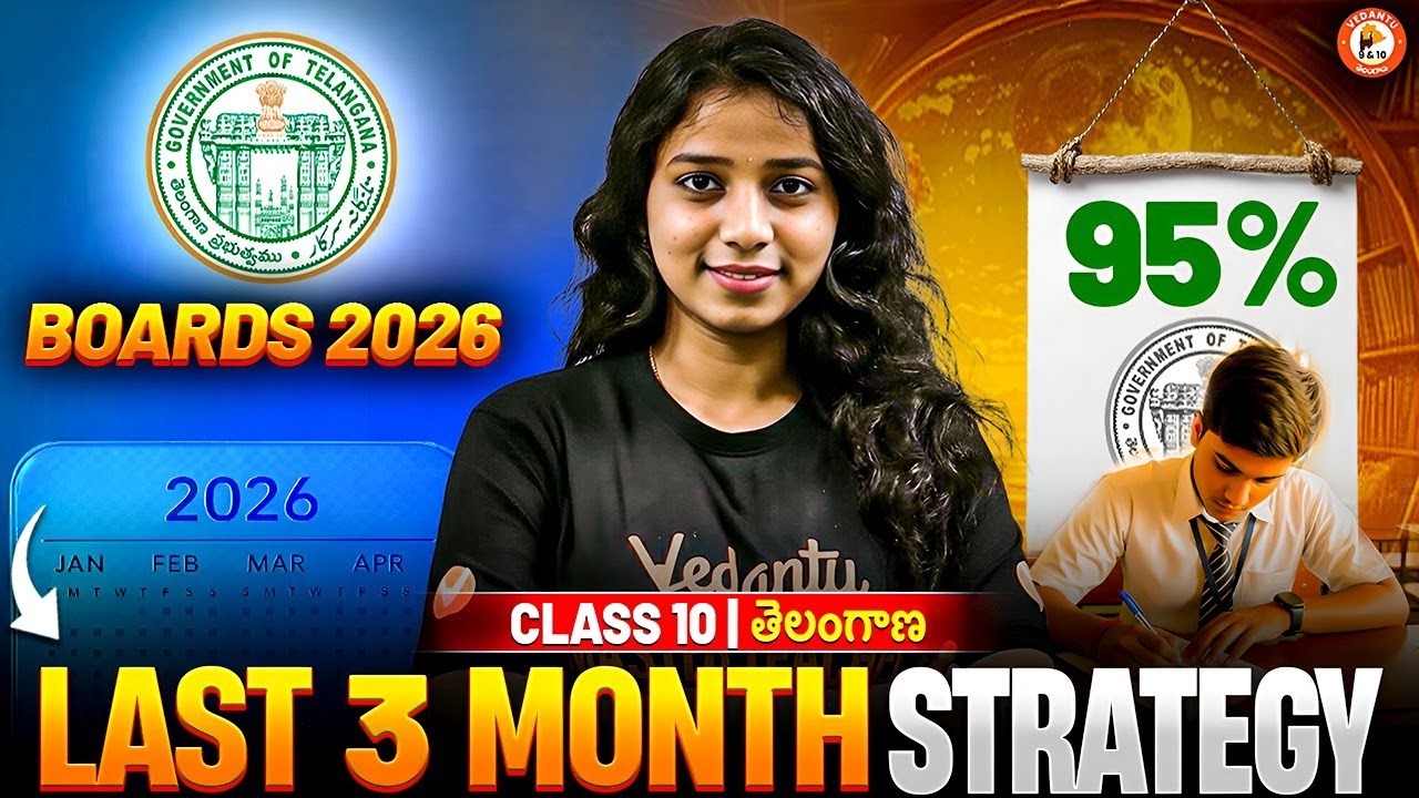How to Start Board Exam Preparation? | Class 10 Telangana | How to Score 95% Easily
