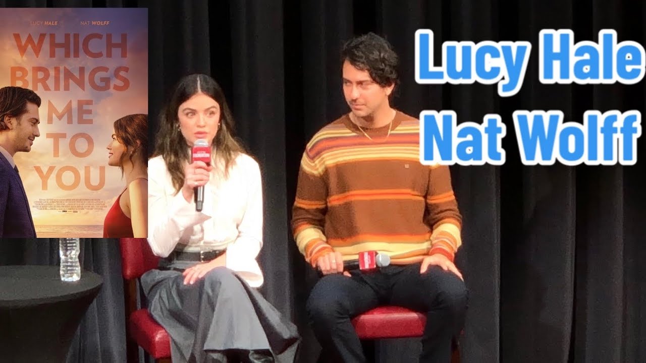 Lucy Hale & Nat Wolff at the screening of their new movie WHICH BRINGS ME TO YOU in New York City
