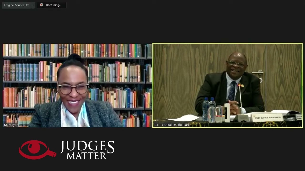 Deputy Chief Justice Interview of Justice Mandisa Maya - Judges Matter (June 2022)