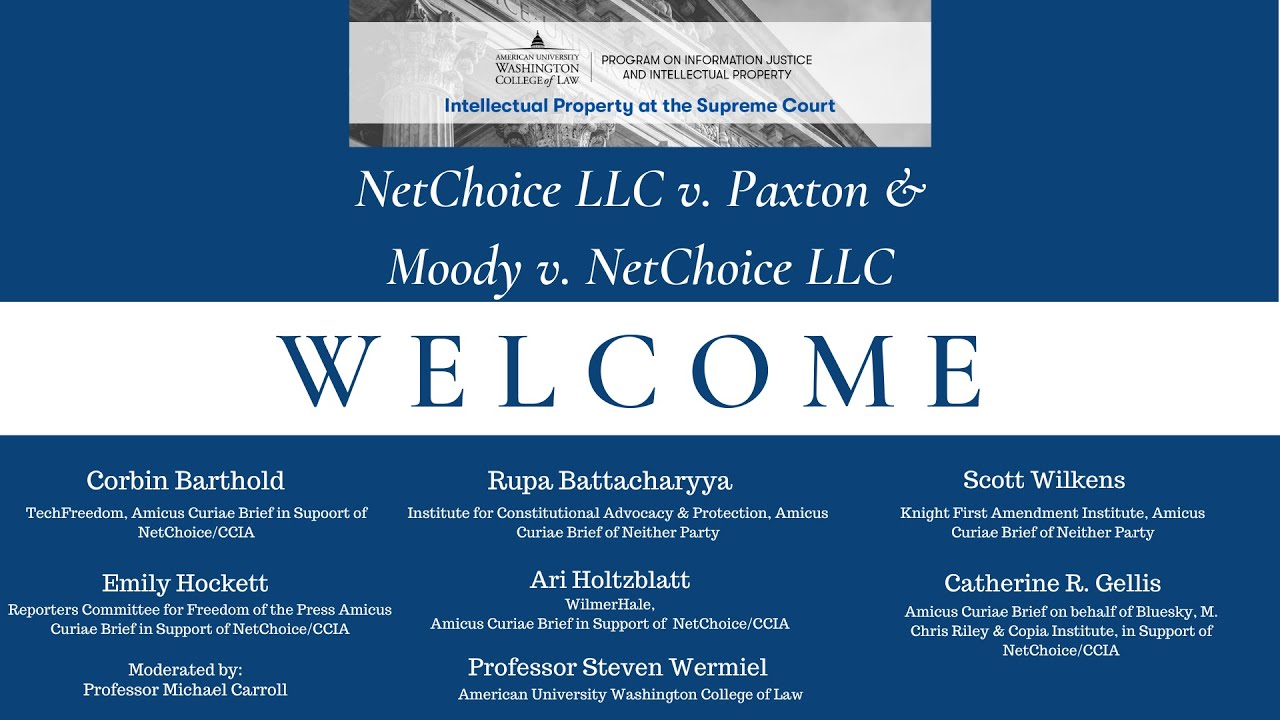 Moody v. NetChoice LLC and NetChoice LLC v  Paxton