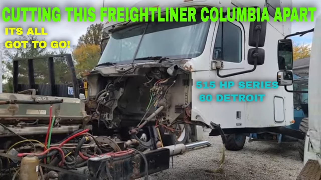 CUTTING THIS FREIGHTLINER SEMI IN HALF!