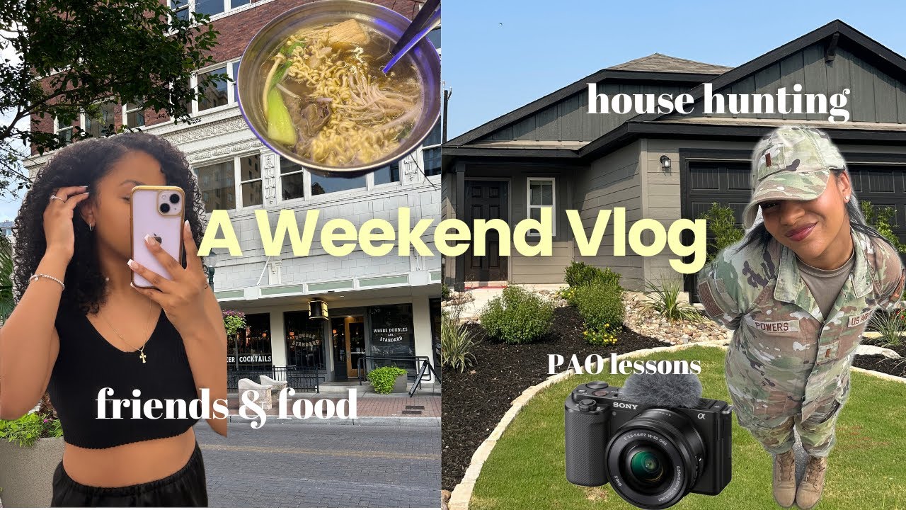 Lt Diary Ep10// Air Force Officer | A Weekend Vlog | House Hunting | Public Affairs Tips | Self Care