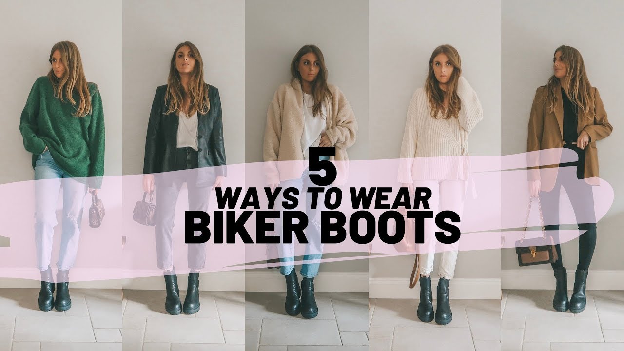 HOW TO STYLE BIKER BOOTS // Chunky Boots Styling Video // Sinead Crowe