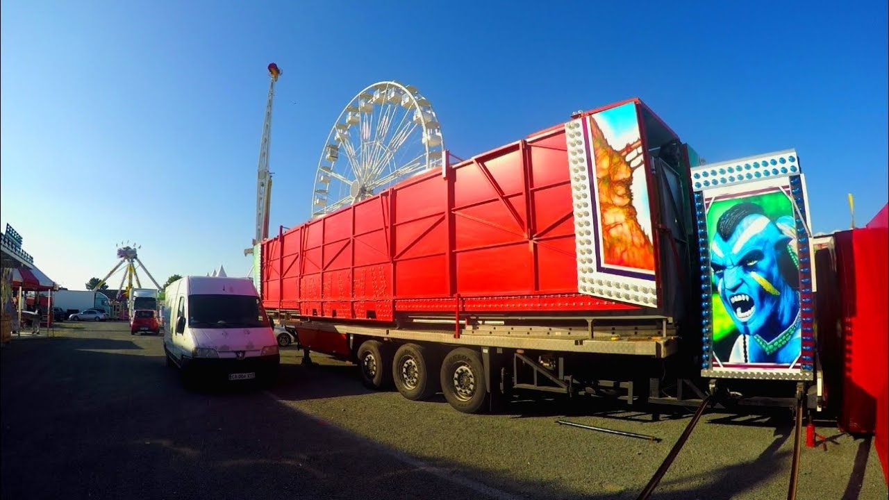 Montage jour 3 - Fête foraine foire de Lessay 2018