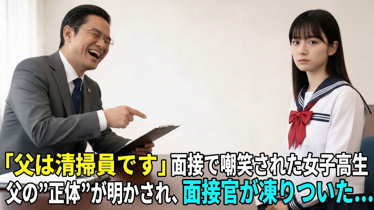 「父は清掃員です」面接で笑われた女子高生。しかし父の正体が明かされた瞬間、面接官が凍りついた&hellip;