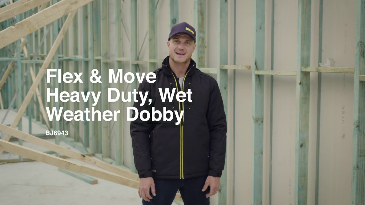 Bisley Flex & Move Heavy Duty Wet Weather Dobby Jacket BJ6943