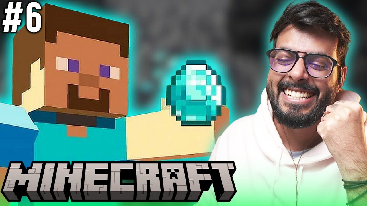 FOUND MY FIRST DIAMONDS AND LOST THEM!! || MINECRAFT #6