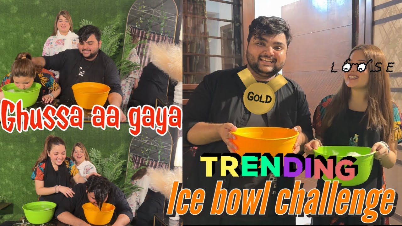 ICE BOWL CHALLENGE RABEECA KHAN😂🥶😱WINNER KON??? @RabeecaKhan @KHURAIMKHANOFFICIAL