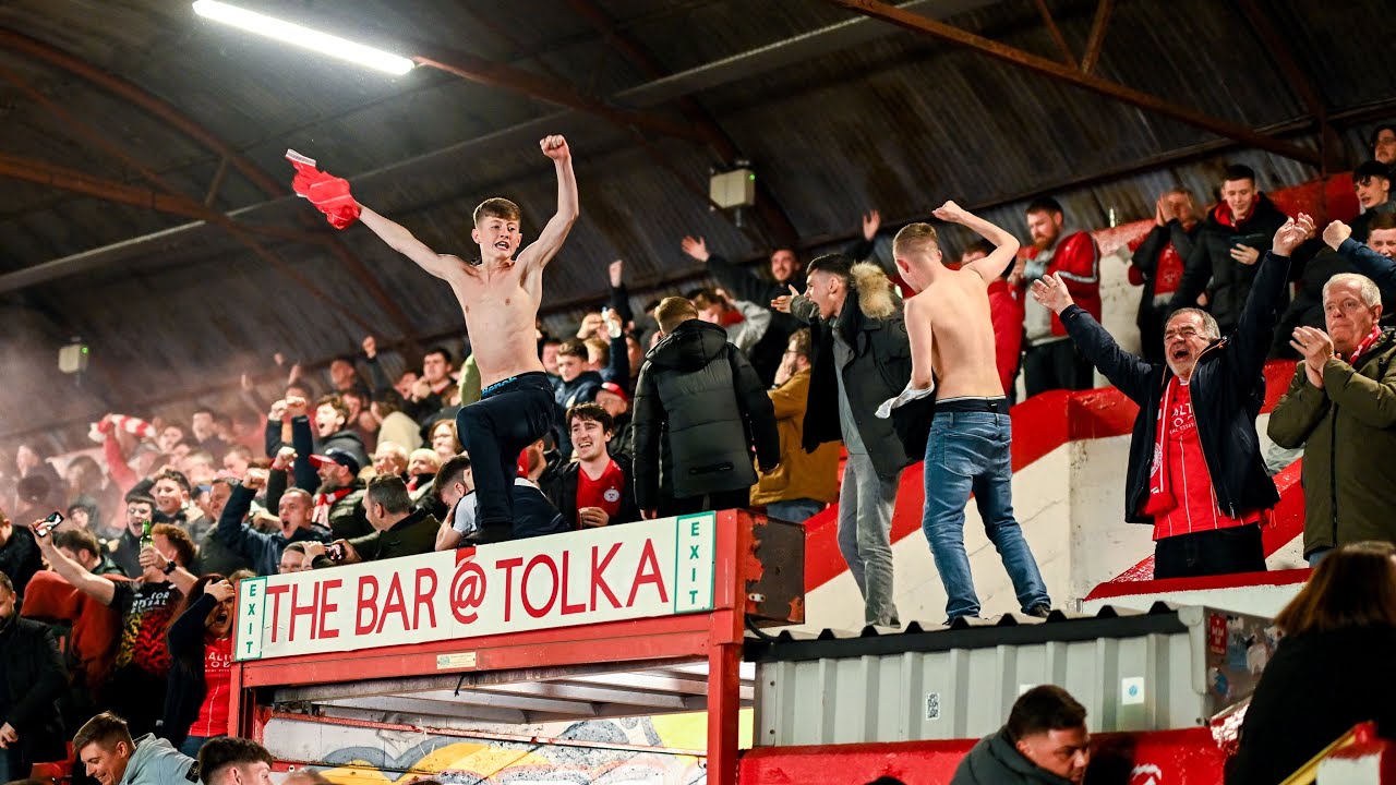Champions 2024 🏆 Tolka Park reacts to the full time whistle in Derry