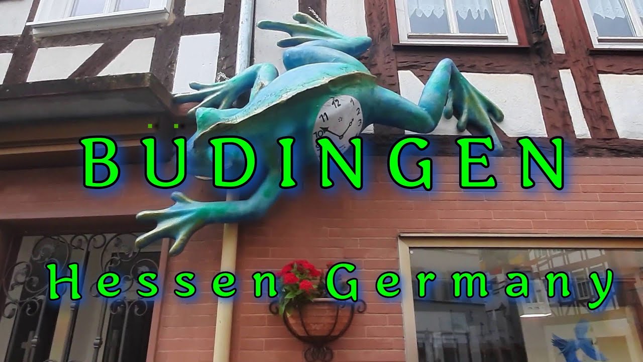 BUDINGEN  Germany. Walk around the city