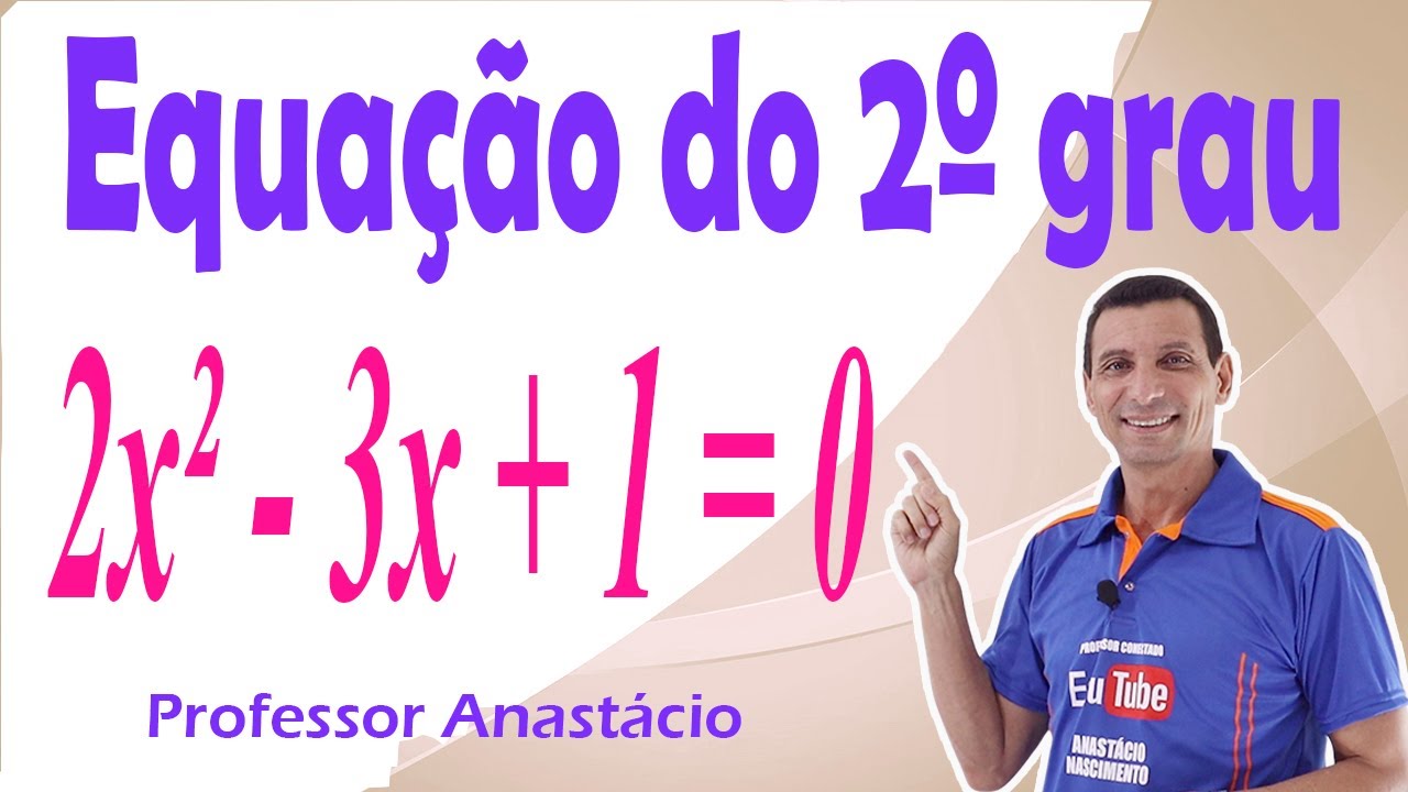 EQUAÇÃO DO 2º GRAU  2x² - 3x + 1 = 0 : COMO RESOLVER COM A FÓRMULA DE BHASKARA. #matemática_basica